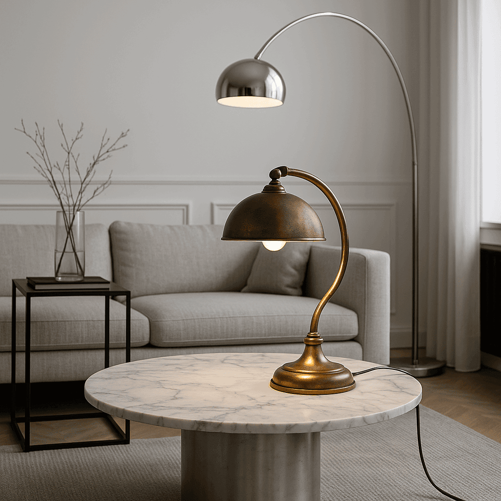 Come abbinare lampade vintage a stanze moderne