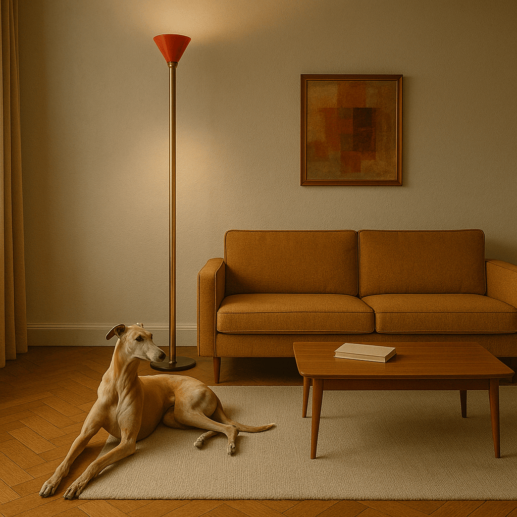 Lampada da Terra Vintage Anni '70-'80 Originale