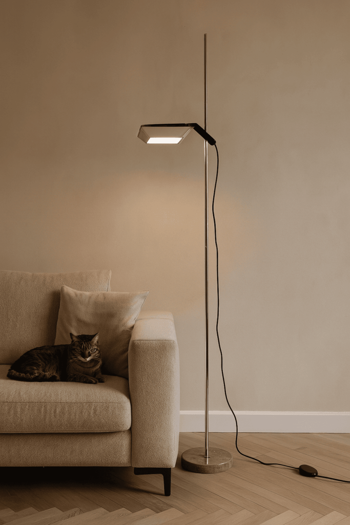 Lampada da Terra iGuzzini con base in marmo anni '80