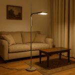 Lampada da Terra iGuzzini con base in marmo anni '80 3 (1)