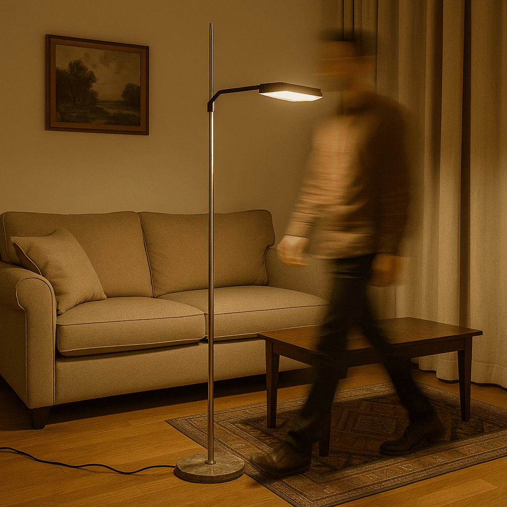 Lampada da Terra iGuzzini con base in marmo anni '80