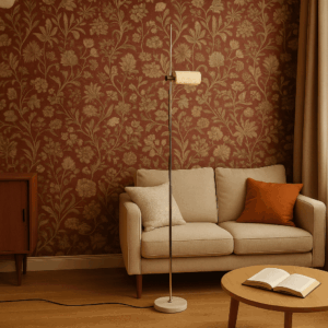 Lampada da terra Joe Colombo per Oluce, design anni '70