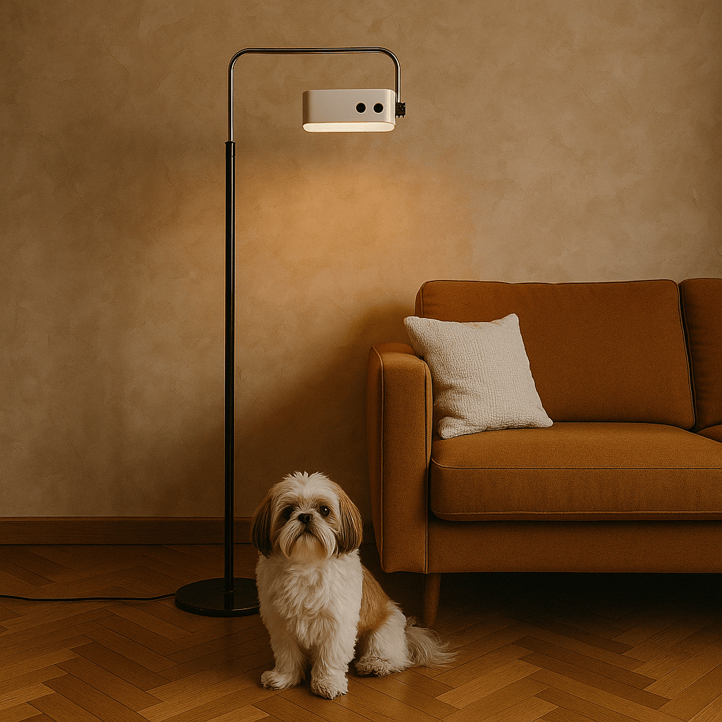 Lampada da terra vintage anni '60-'70 regolabile