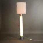 Lampada da Terra Vintage Anni '60 con Paralume