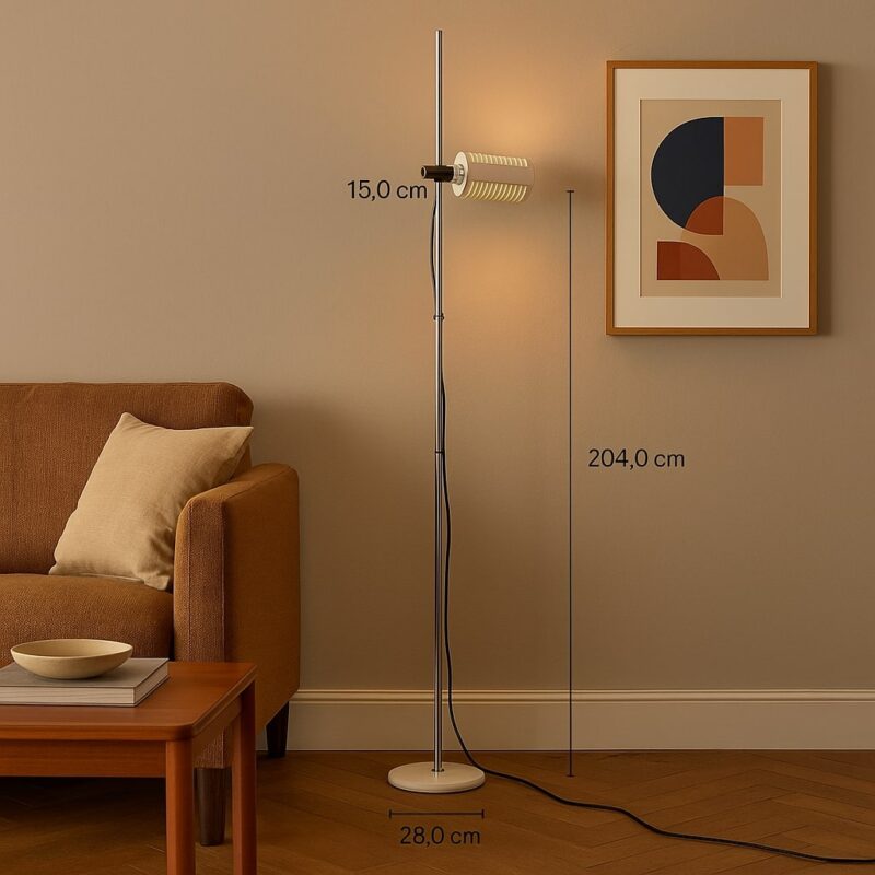 Lampada da Terra Vintage Joe Colombo per Oluce