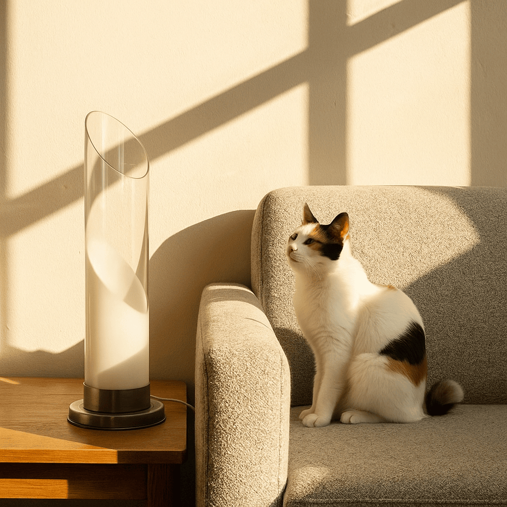 Lampada da tavolo anni ’70 in vetro e alluminio