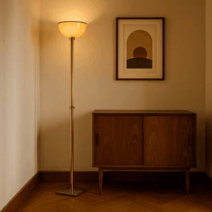 Lampada da terra 'Tolboi' Venini anni '80