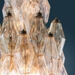 Lampada 'Poliedri' Carlo Scarpa per Venini