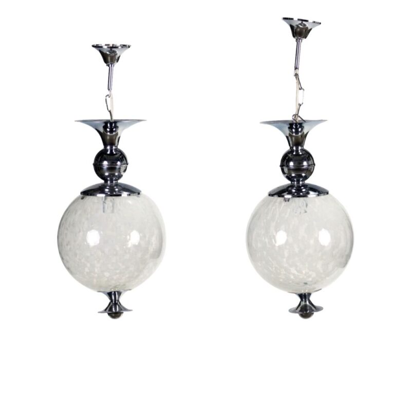 Coppia di Lampade a sospensione vintage Anni '60