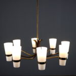 Lampadario Anni '60 a Otto Punti Luce