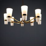 Lampadario Anni '60 a Otto Punti Luce