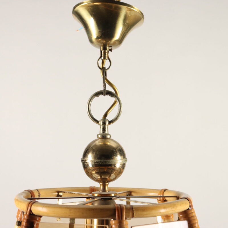 Lampada di Bambù Anni 80