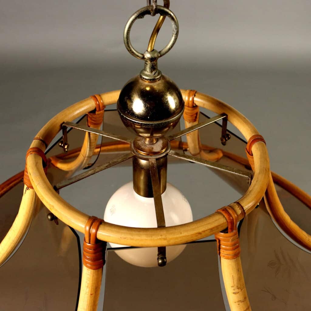 Lampada di Bambù Anni '80