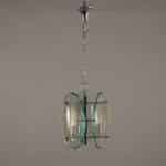 Lampada a sospensione anni ’60-’70 in vetro decorato
