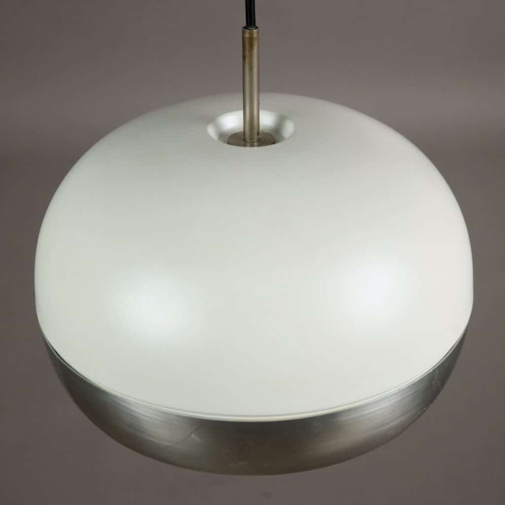 Lampada Sospesa Anni ’60 in Alluminio Cromato
