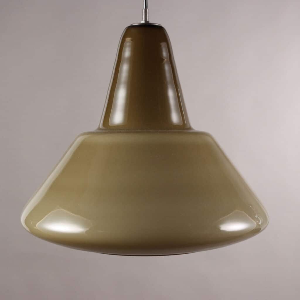 Lampada a Sospensione Anni '60 in Vetro Soffiato