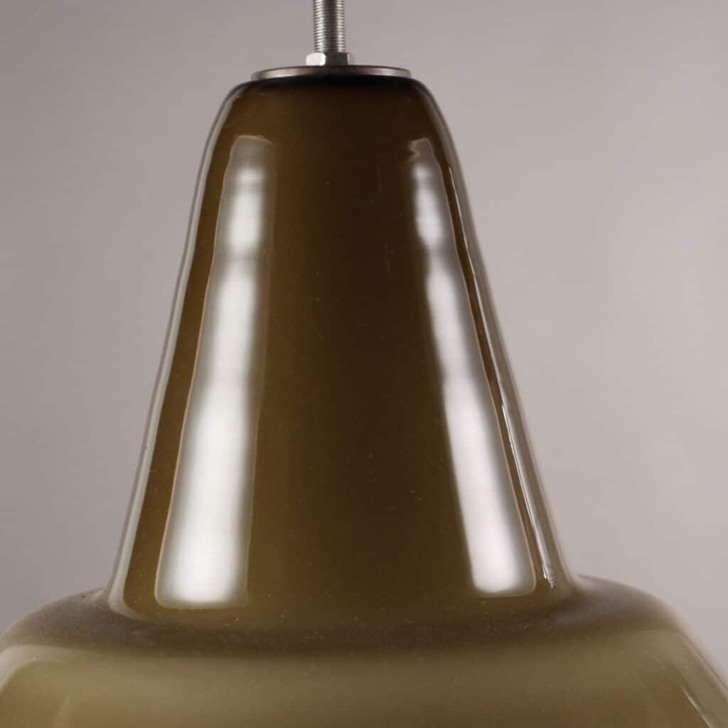 Lampada a Sospensione Anni '60 in Vetro Soffiato