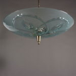 Lampada a Soffitto in Vetro Decorato