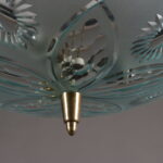 Lampada a Soffitto in Vetro Decorato