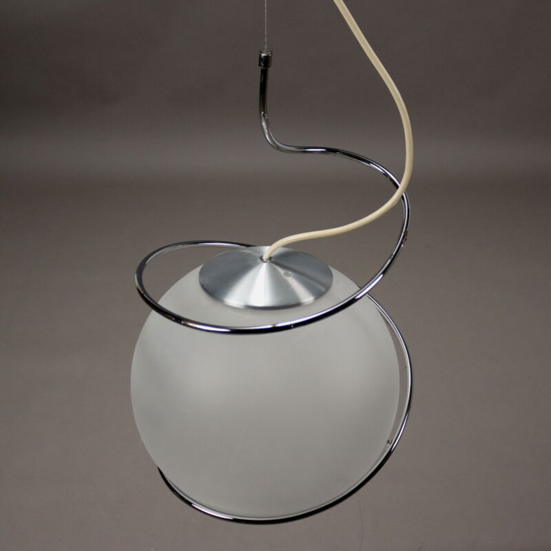 Lampadario in Vetro Anni 70-80