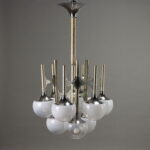 Lampada Anni 60-70 a Nove Luci
