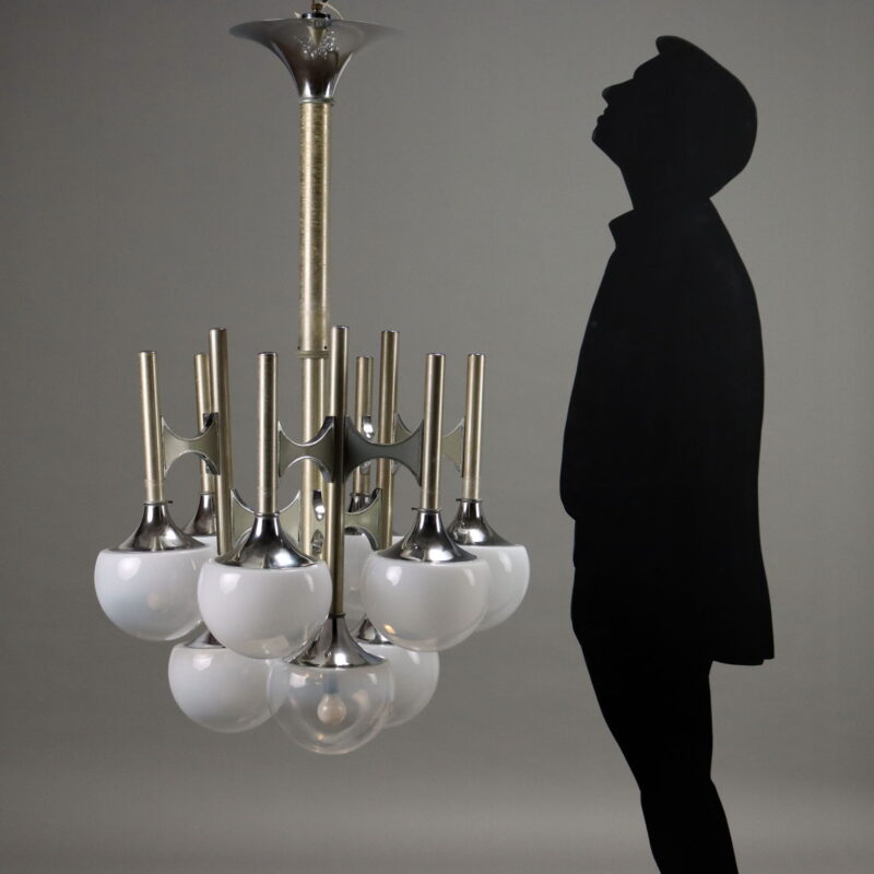 Lampada Anni 60-70 a Nove Luci