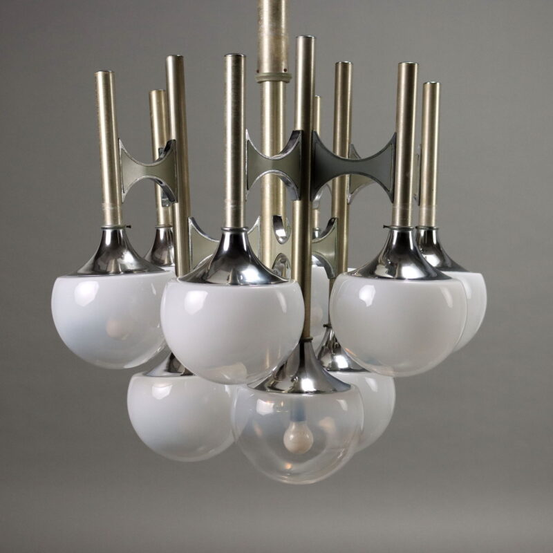 Lampada Anni 60-70 a Nove Luci