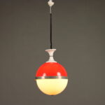 Lampadario Bicolore Anni 70