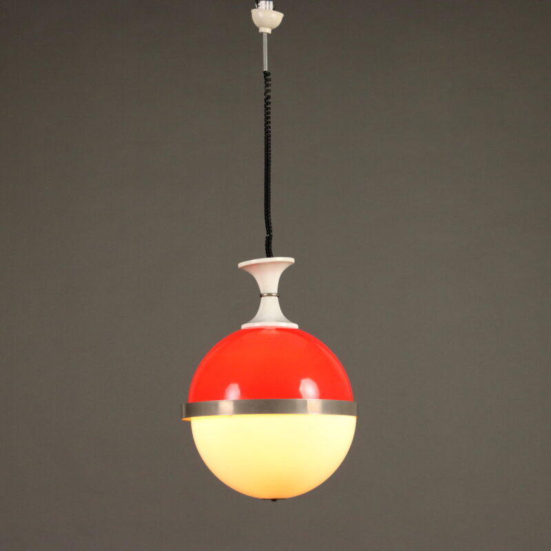 Lampadario Bicolore Anni 70