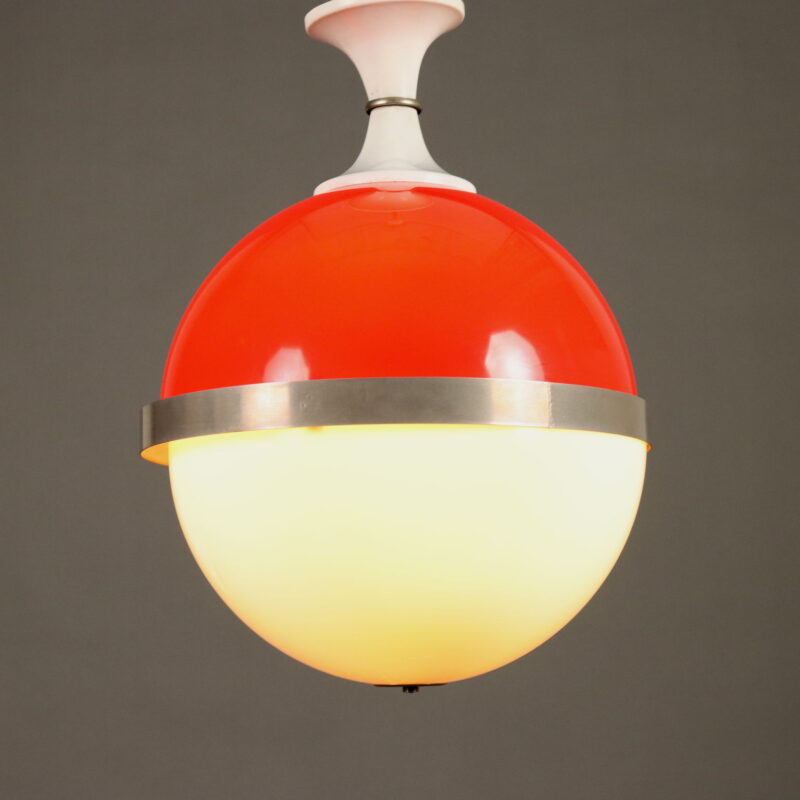 Lampadario Bicolore Anni 70
