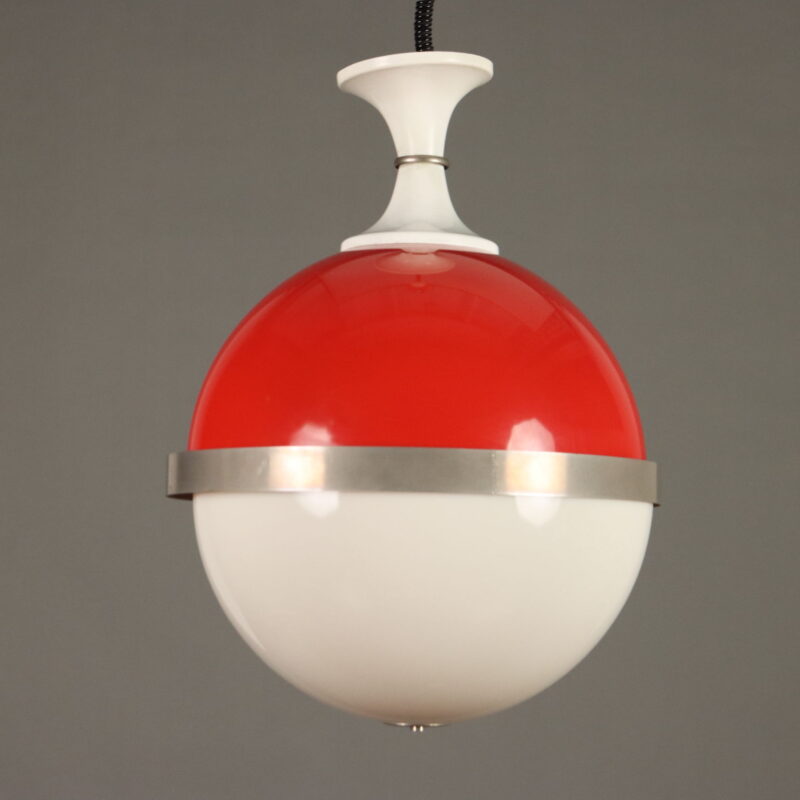 Lampadario Bicolore Anni 70