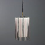 Lampada in Vetro Rosa e Nero