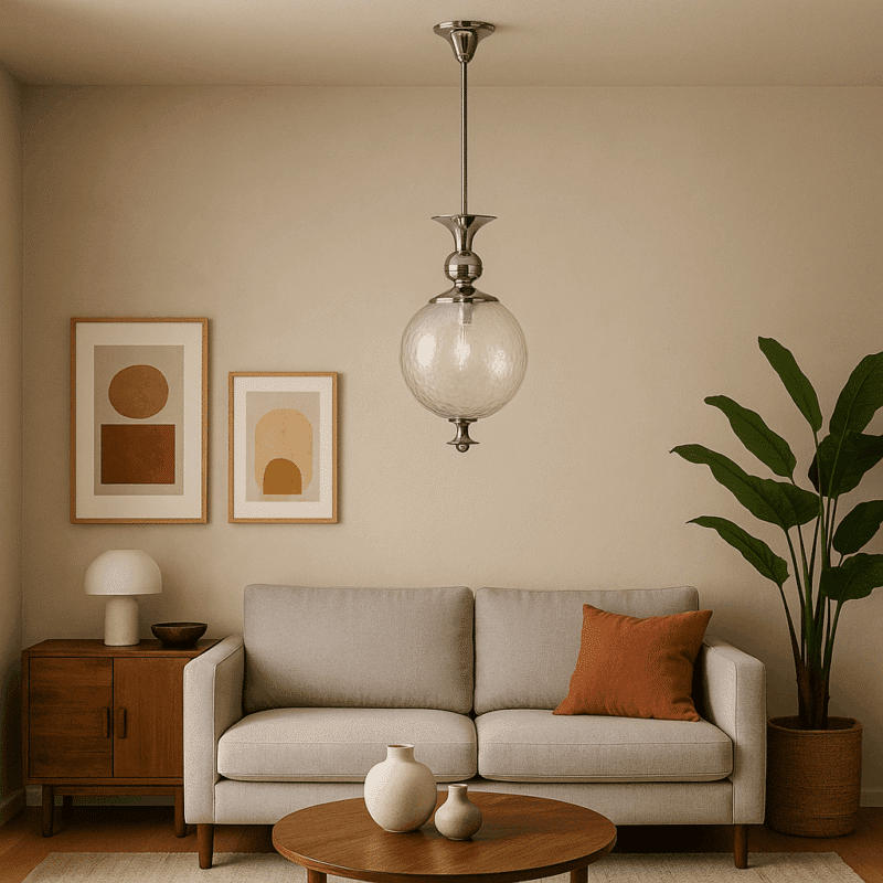 Coppia di Lampade a sospensione vintage Anni '60